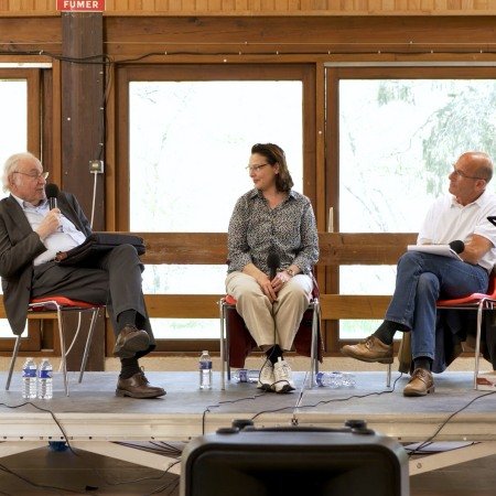 Etienne Chouard et Jacques Cheminade Gradignan - 005