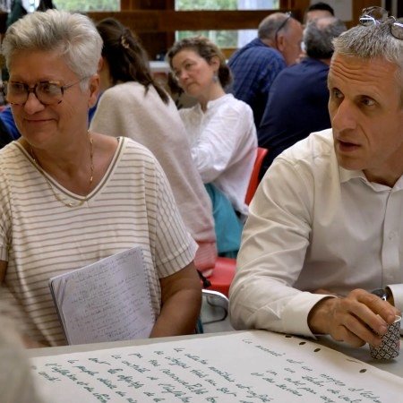 Etienne Chouard et Jacques Cheminade Gradignan - 010